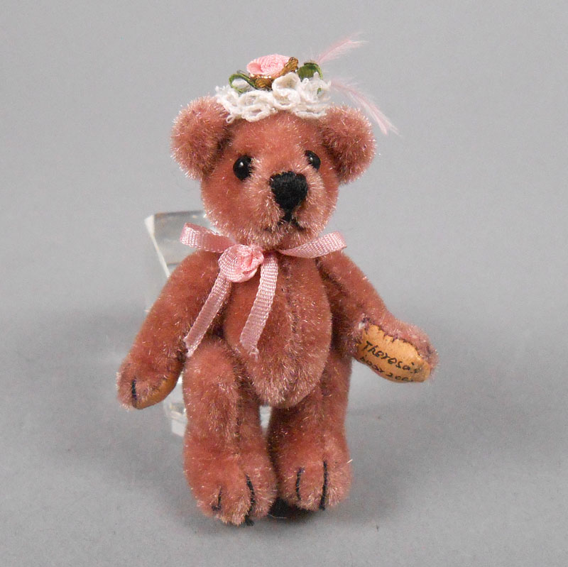 Dark Pink Victorian Bear